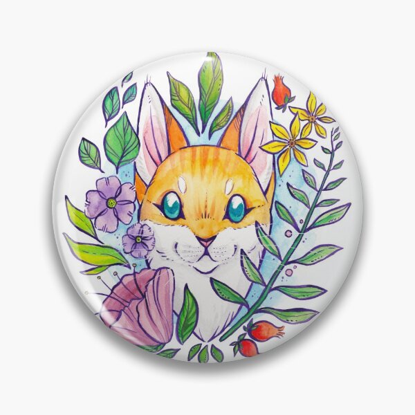 Item preview, Summer Flower Cat designed and sold by kattvalk.