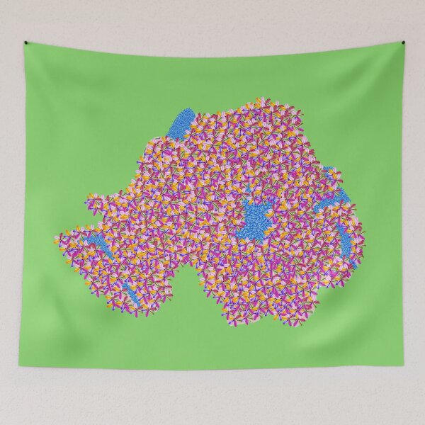 Item preview, A very flowery Northern Ireland designed and sold by articlave.