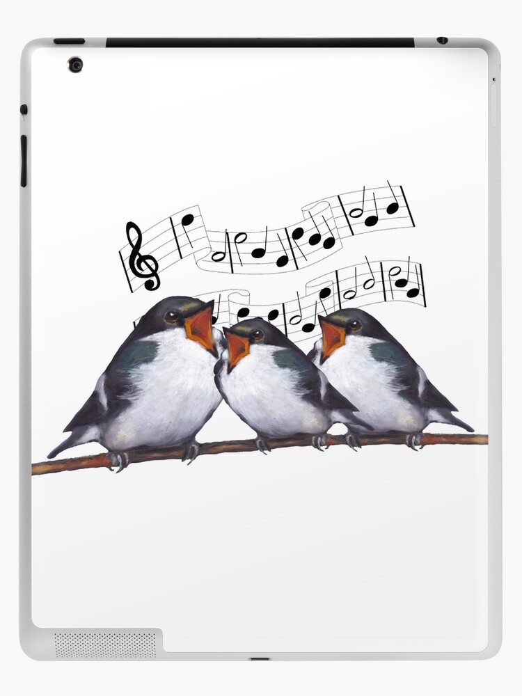 Three Singing Birds, Musical Notes, Choir, Singers, Music, Illustration,  Art Photographic Print for Sale by Joyce Geleynse