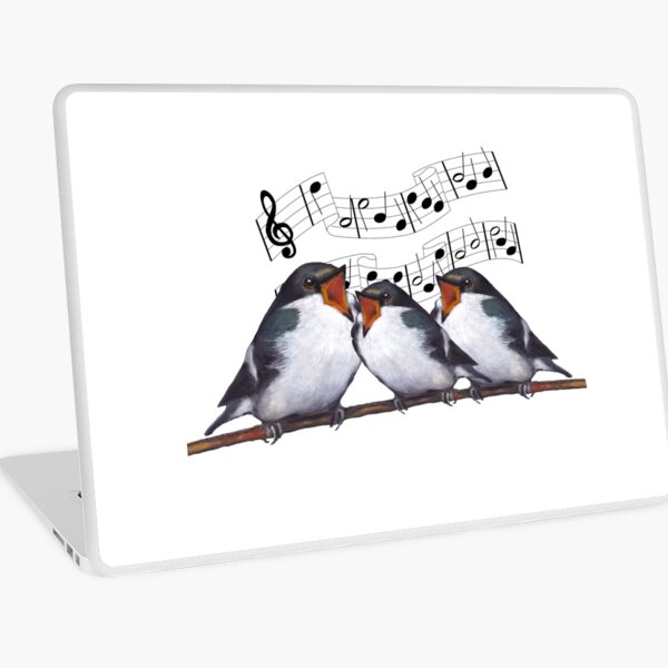 Three Singing Birds, Musical Notes, Choir, Singers, Music, Illustration,  Art Postcard for Sale by Joyce Geleynse