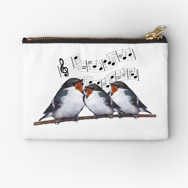 Three Singing Birds, Musical Notes, Choir, Singers, Music