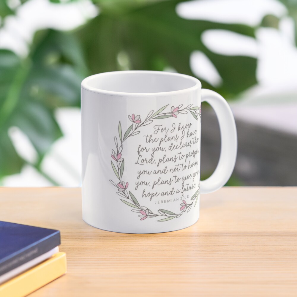 I know the Plans Stainless Steel Travel Mug With Handle - Jeremiah 29:11