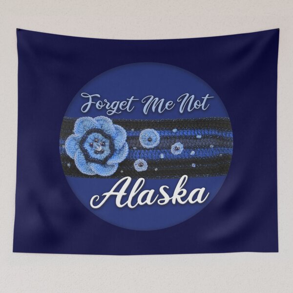 Item preview, Alaska State Flower Forget Me Not 01 designed and sold by nadya.