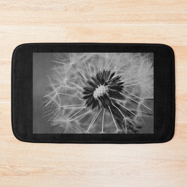 Item preview, Black and white macro shot of dandelion seedhead designed and sold by photosforall.
