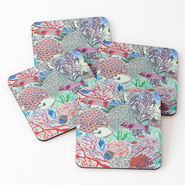 Item preview, fish and coral at the bottom of the sea designed and sold by maicagonzalez.