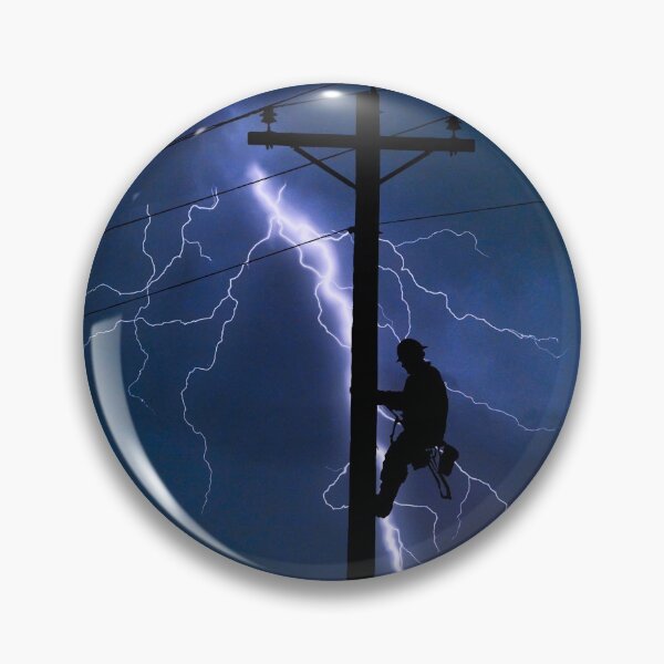 Item preview, Lineman in the Lightning designed and sold by Ken Macune.