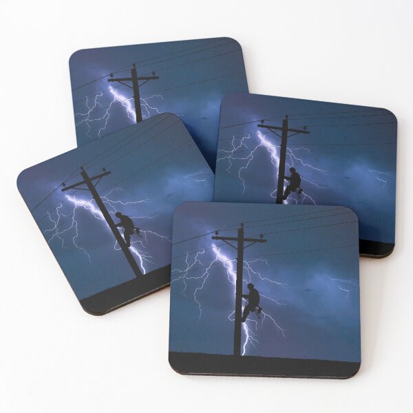 Item preview, Lineman in the Lightning designed and sold by Ken Macune.
