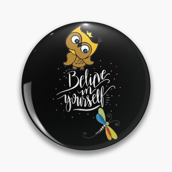 Item preview, Believe In Yourself - Owl & Dragonfly | Inspirational designed and sold by ColorfulMystic.