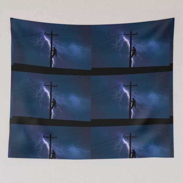 Item preview, Lineman in the Lightning designed and sold by Ken Macune.