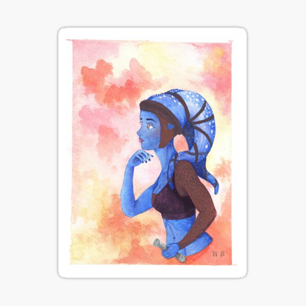 Vista previa del artículo con la obra «Maestro azul», diseñado y vendido por JeyBells.