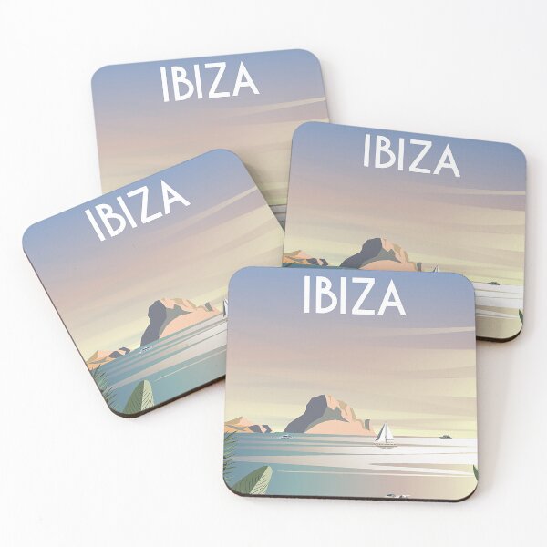 Item preview, Ibiza travel poster vintage retro beach spain designed and sold by Arctic frame studio.