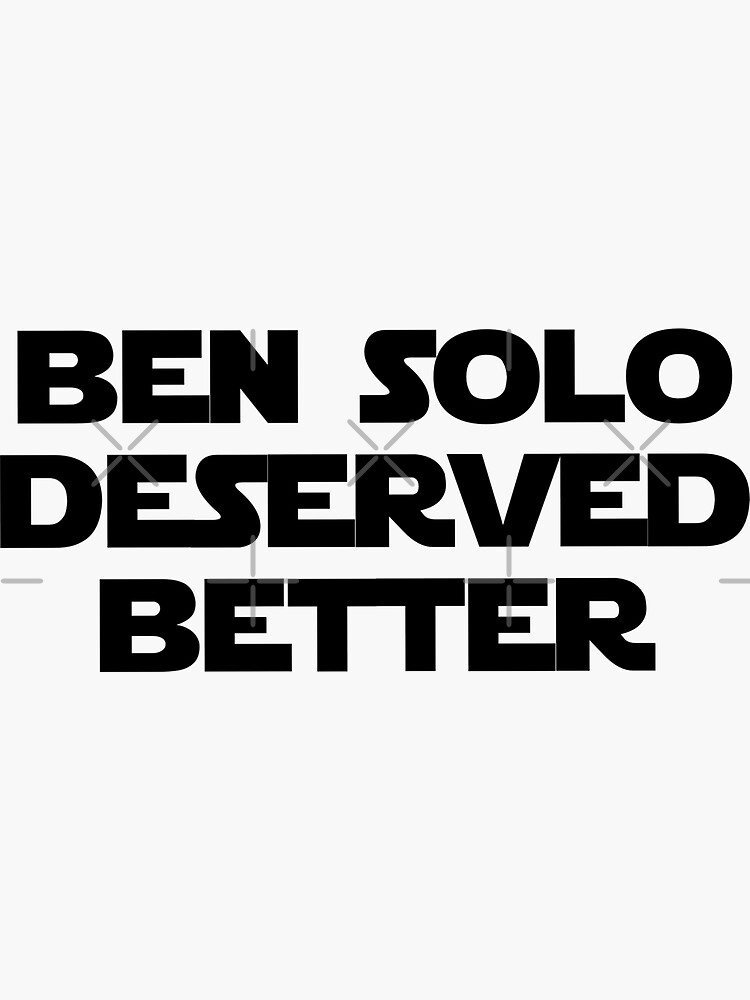 Imagen 3 de 3, Pegatina con la obra ben solo merecía algo mejor, diseñada y vendida por esteladietschh.