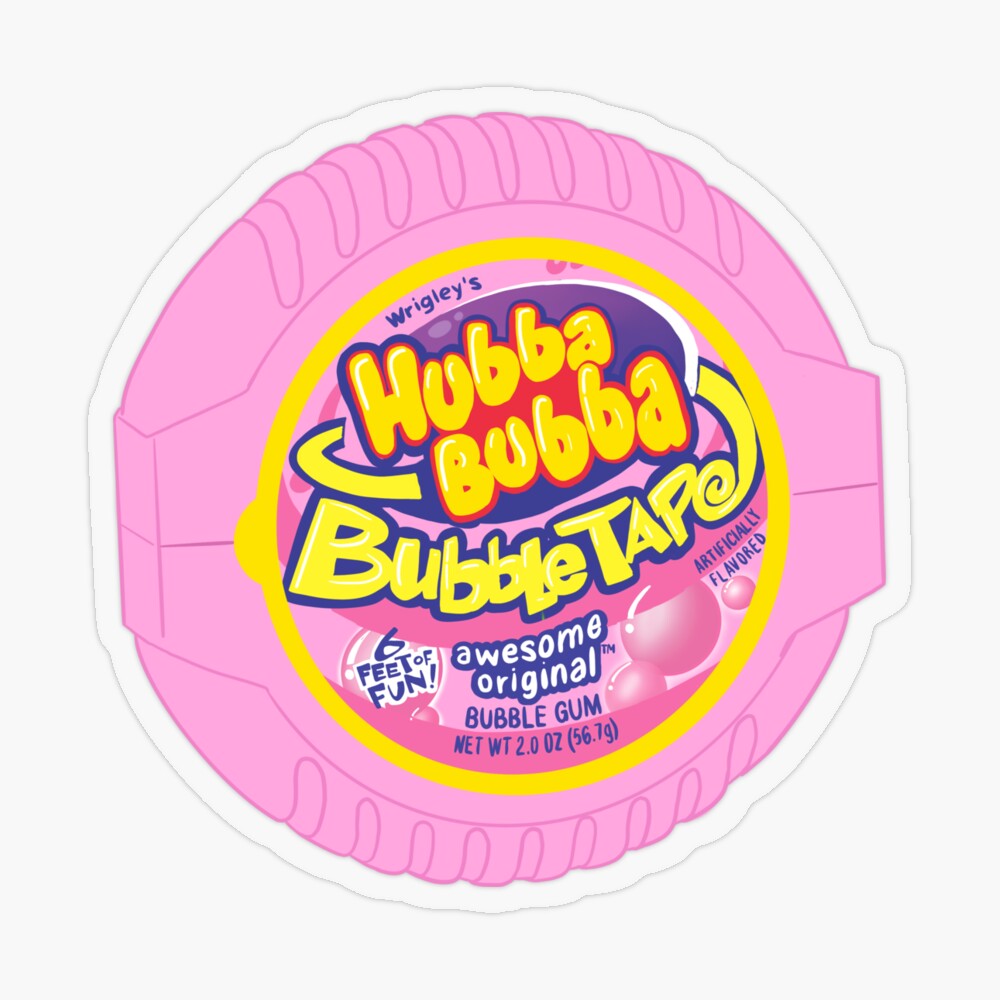 pink bubble tape hubba bubba Poster for Sale by snowajoyal