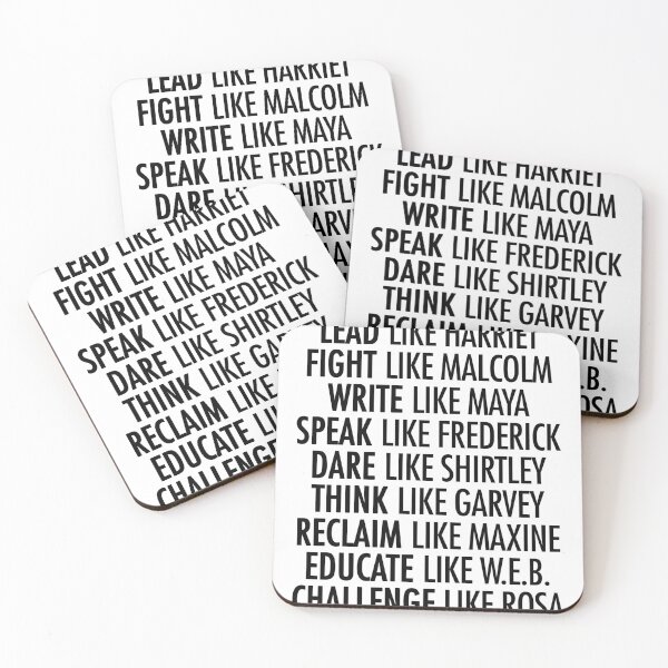 Item preview, Black History Related Design That Reads: Dream like Martin Lead like Harriet Fight like Malcolm Think like Garvey Write like Maya Build like Madam C.J Speak like Frederick Educated like W.E.B Believe designed and sold by Profashionall.