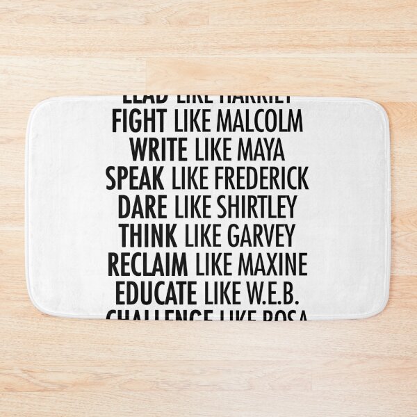 Item preview, Black History Related Design That Reads: Dream like Martin Lead like Harriet Fight like Malcolm Think like Garvey Write like Maya Build like Madam C.J Speak like Frederick Educated like W.E.B Believe designed and sold by Profashionall.