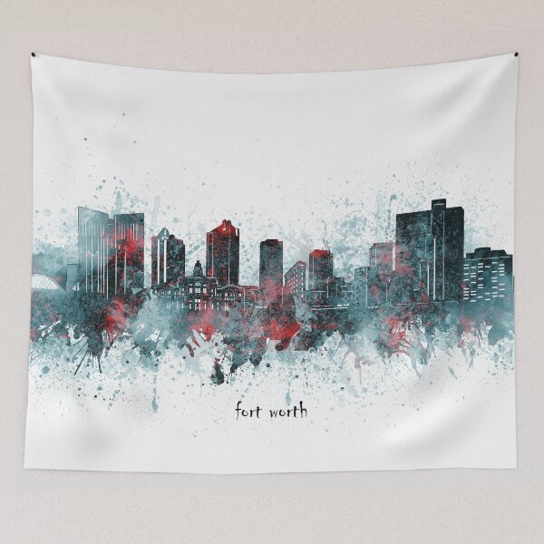 Item preview, fort worth skyline designed and sold by BekimART2.