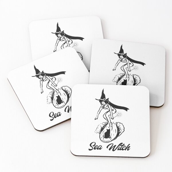 Item preview, Sea Witch Surfing with Cat designed and sold by spinningvisions.