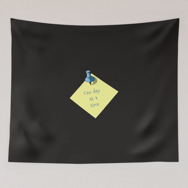 Item preview, Memo: One Day At A Time: Thumbtack, Sticky Note, Realism Art designed and sold by JoyfulWhimsy.