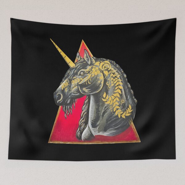 Item preview, Black Floral Unicorn designed and sold by Lady-Lilac.