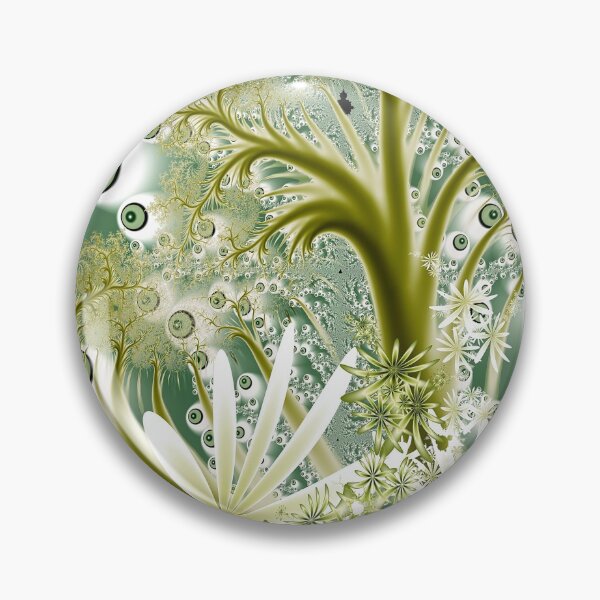 Item preview, Seascape - Delicate Green Fractal Seaweed with Bubbles designed and sold by Pam Blackstone.