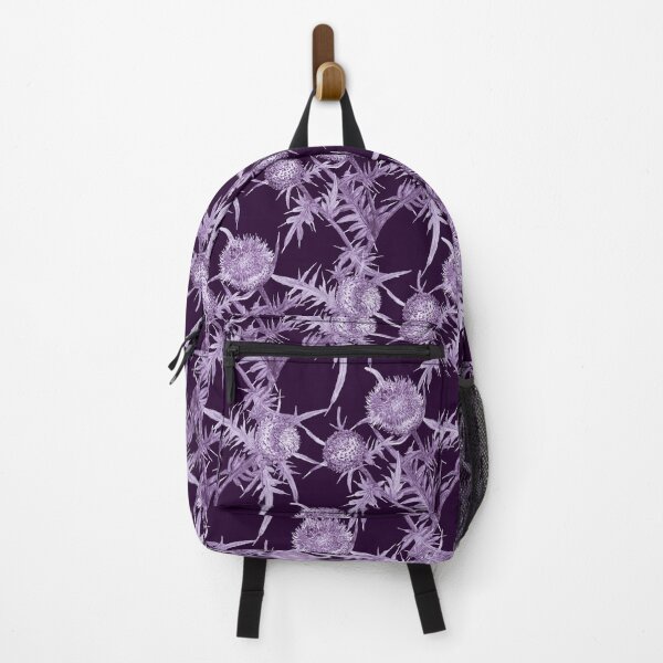 Item preview, flowers THISTLE violet pattern designed and sold by SVETLANA ZOLOTAREVA.
