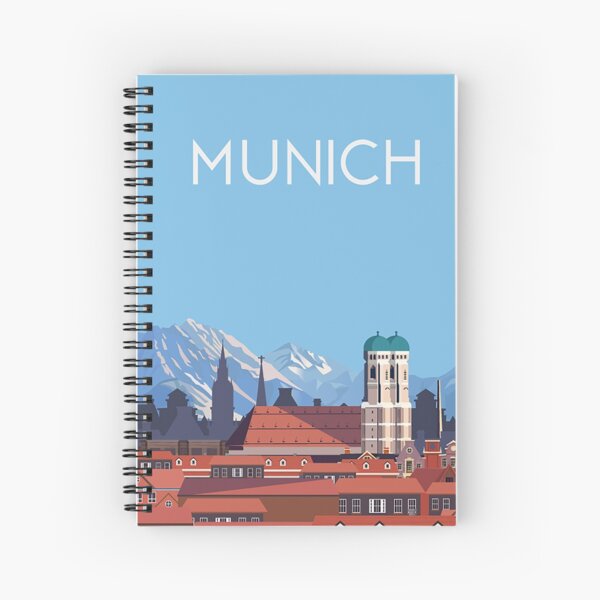 Item preview, Munich cityscape  travel poster designed and sold by Arctic frame studio.