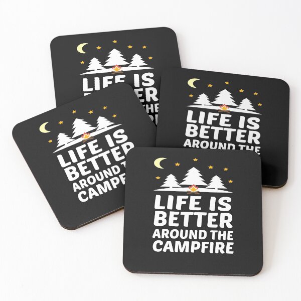 Item preview,  Life is Better Around the Campfire designed and sold by MG STORE.