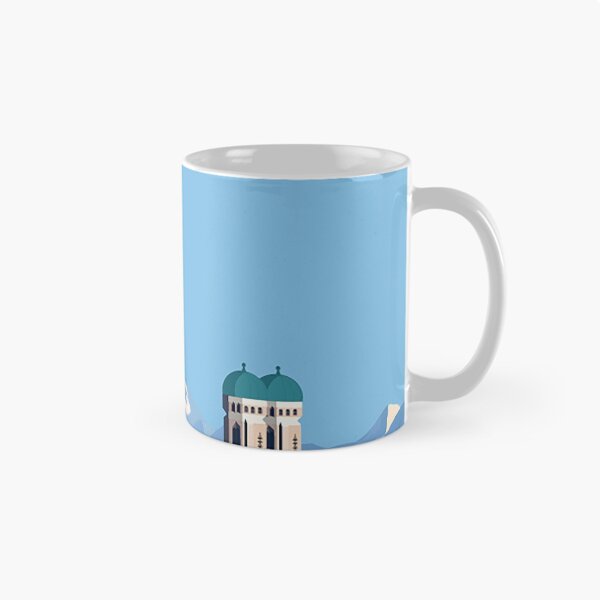 Item preview, Munich cityscape  travel poster designed and sold by Arctic frame studio.