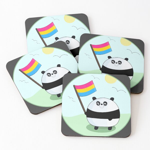 Item preview, Pansexual Pride Panda designed and sold by Bug & Brush.