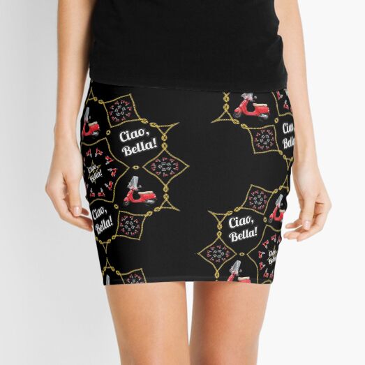 Ciao Bella Red Scooter Mini Skirt