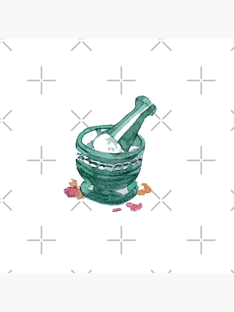 Antique Apothecary Kit Illustration in Watercolor Sticker for Sale by  Regan Ralston