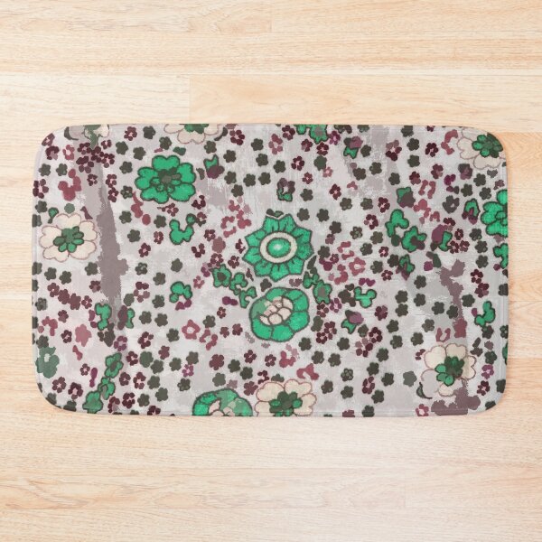 Item preview, green flower print designed and sold by MadmyrtleDesign.