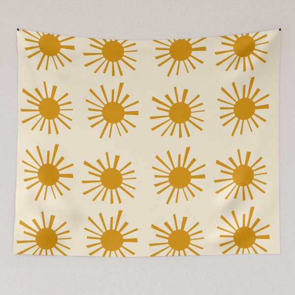 Item preview, You Are My Sunshine Bold Yellow, Gold Print Pattern designed and sold by Aryeh Studio.