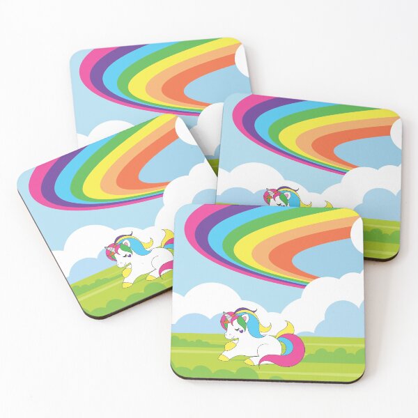 Item preview, Unicornio con arcoiris designed and sold by RosalinaRV.