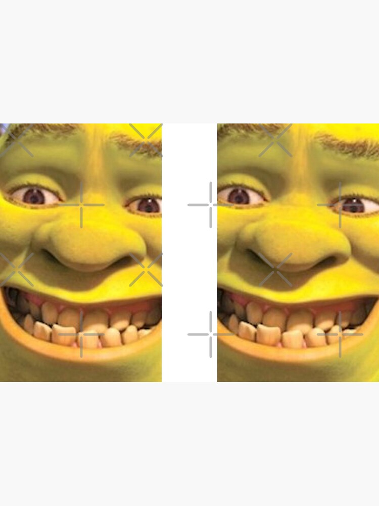 Shrek 2 - Shrek Awkward Smiling Photographic Print for Sale by volkaneeka