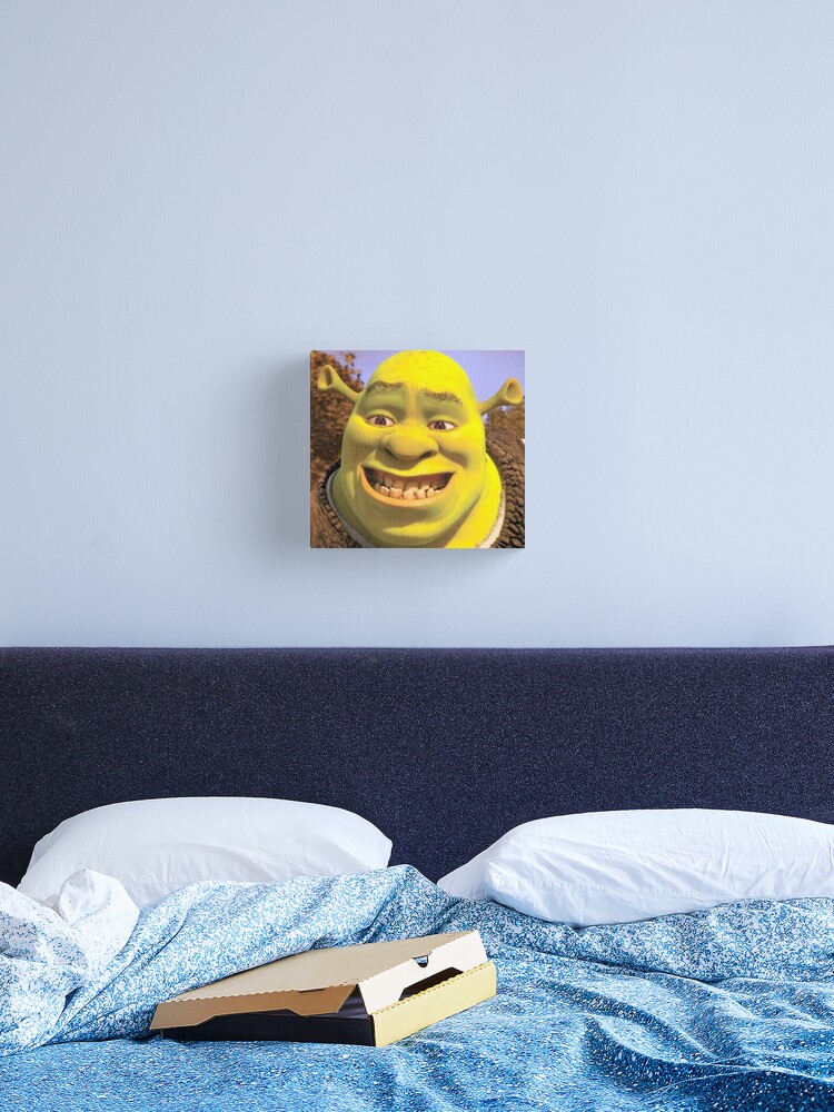 Shrek 2 - Shrek Awkward Smiling Photographic Print for Sale by volkaneeka