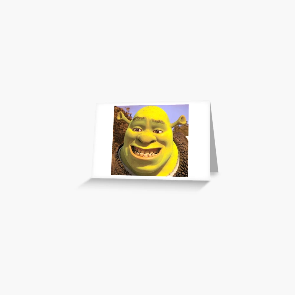 Shrek 2 - Shrek Awkward Smiling Photographic Print for Sale by volkaneeka