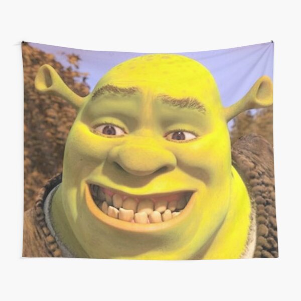 Shrek meme face - Shrek - Tapestry