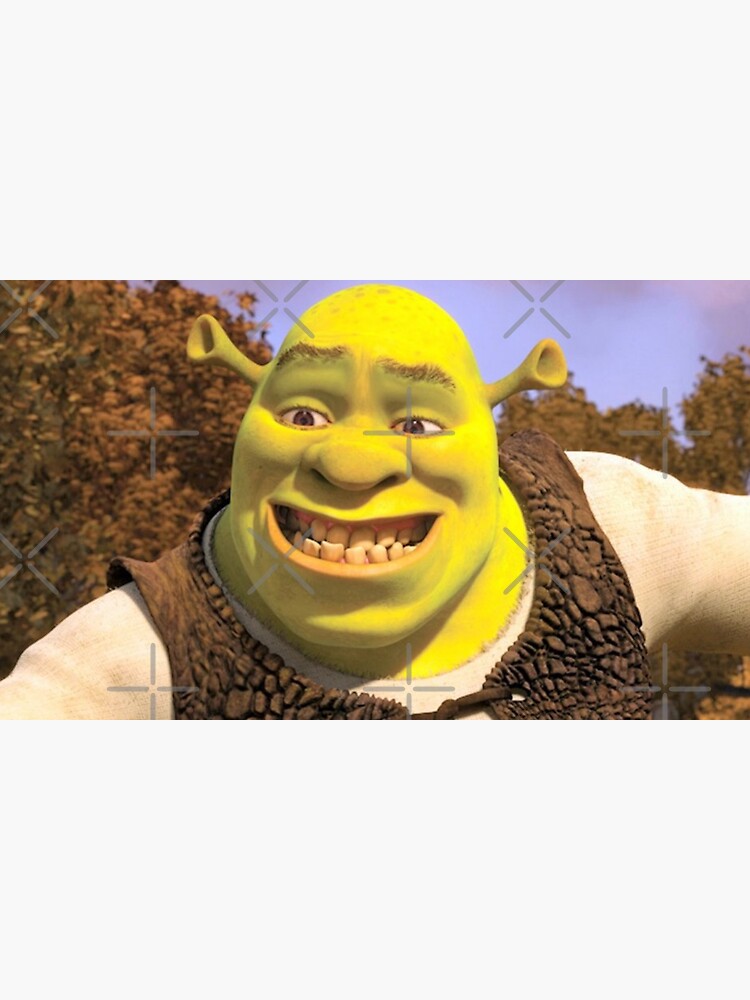 Shrek 2 - Shrek Awkward Smiling Photographic Print for Sale by volkaneeka