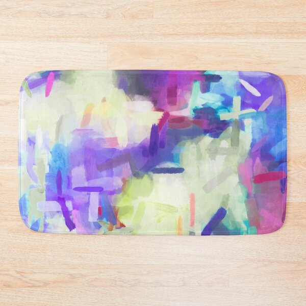 Item preview, splash painting texture abstract background in purple pink blue yellow designed and sold by Mrvell.