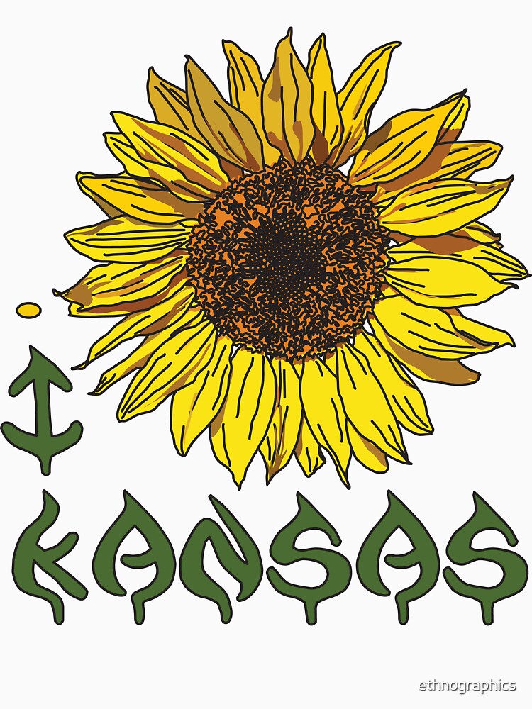 I LOVE KANSAS T-shirt by ethnographics
