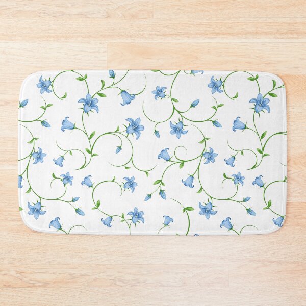 Item preview, Pattern with blue bluebell flowers. designed and sold by Naddya.