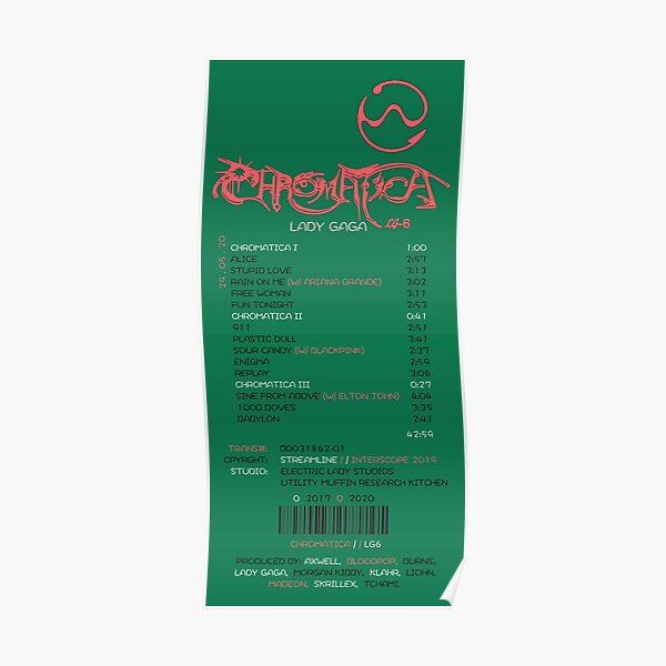 Chromatica-Quittung Poster