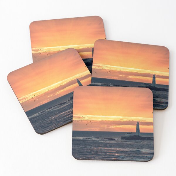 Item preview, St Marys lighthouse Sunrise designed and sold by tynesidephotos.