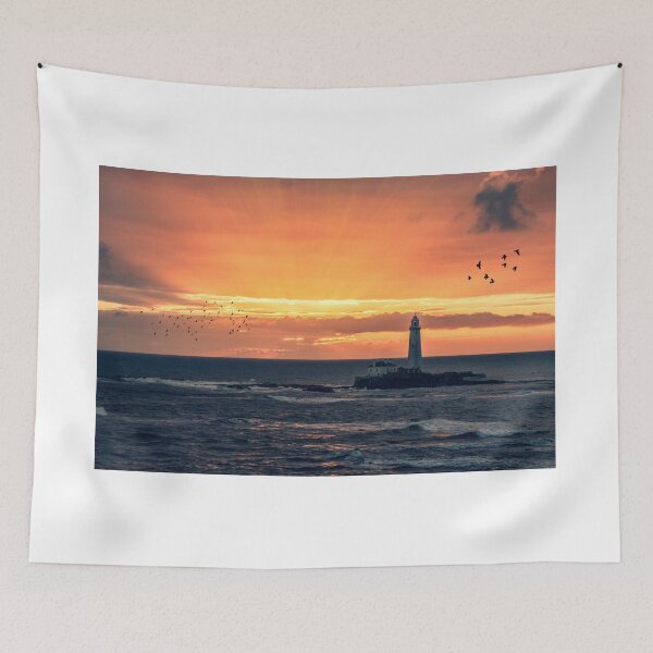 Item preview, St Marys lighthouse Sunrise designed and sold by tynesidephotos.