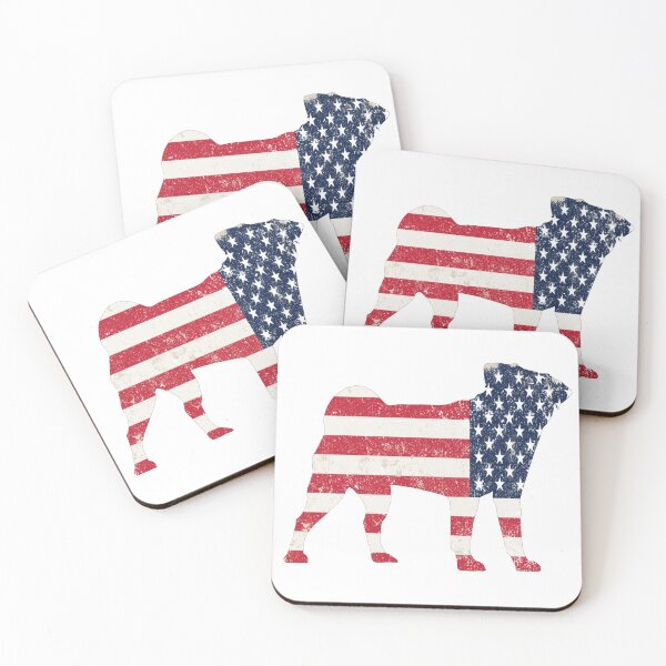 Item preview, pug american flag designed and sold by Babmk.