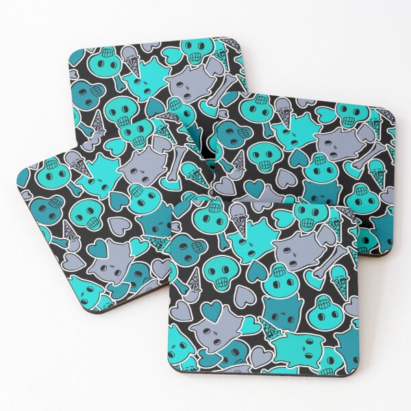 Item preview, Cute Teal Halloween Pattern designed and sold by ryaneliz91.
