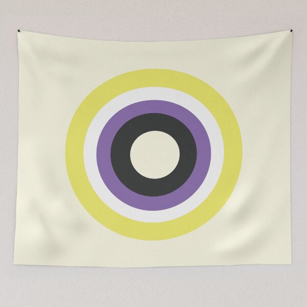 Item preview, Nonbinary Pride Flag Circle designed and sold by storf.