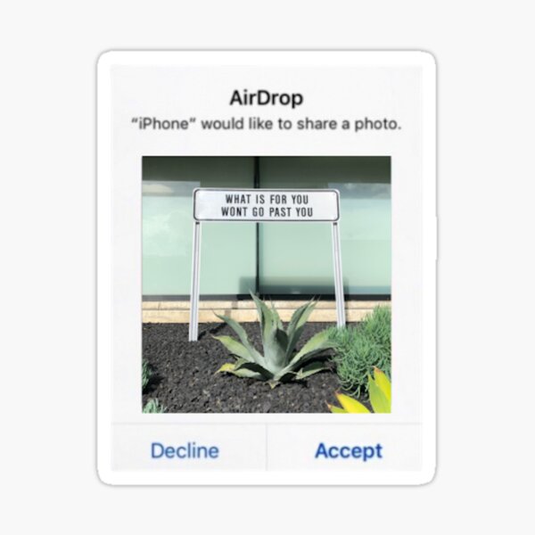 what-is-for-you-won-t-go-past-you-airdrop-design-sticker-by-shreya