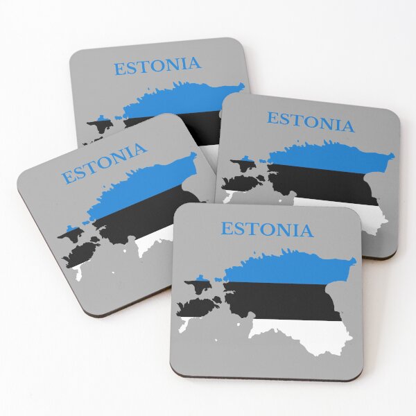 Item preview, Estonia flag map designed and sold by marosharaf.